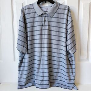 Roundtree & Yorke TravelSMART Gray Textured Polo Shirt EUC | Men's Size XXL